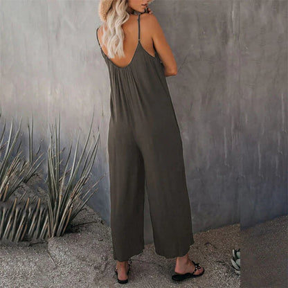 🌹Loose Sleeveless Strap Stretchy Jumpsuit