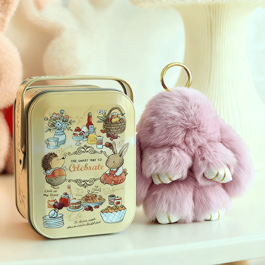 💕Early Bird Special Offer: 60% OFF🐰 Handmade Soft Bunny PomPom Charms