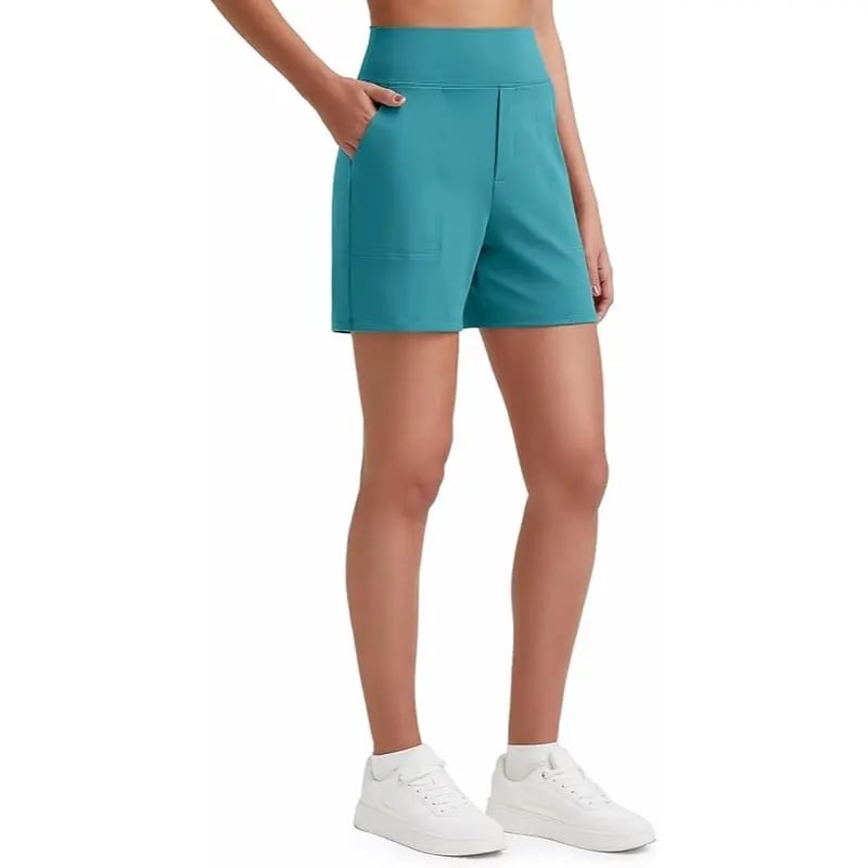 ⏳HOT SALE 70% OFF🔥 Women's High-Waist Bermuda Shorts with Pockets 🎯 | Running Yoga Casual Activewear 😎 | Buy 2 FREE Shipping – UK Stock! 🇬🇧