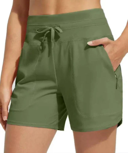 💥Limited Sale 60% OFF💥Women's High-Waisted Quick-Dry Swim Shorts
