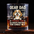 Dog Approved Snack Taxes - Personalized Whiskey Glass