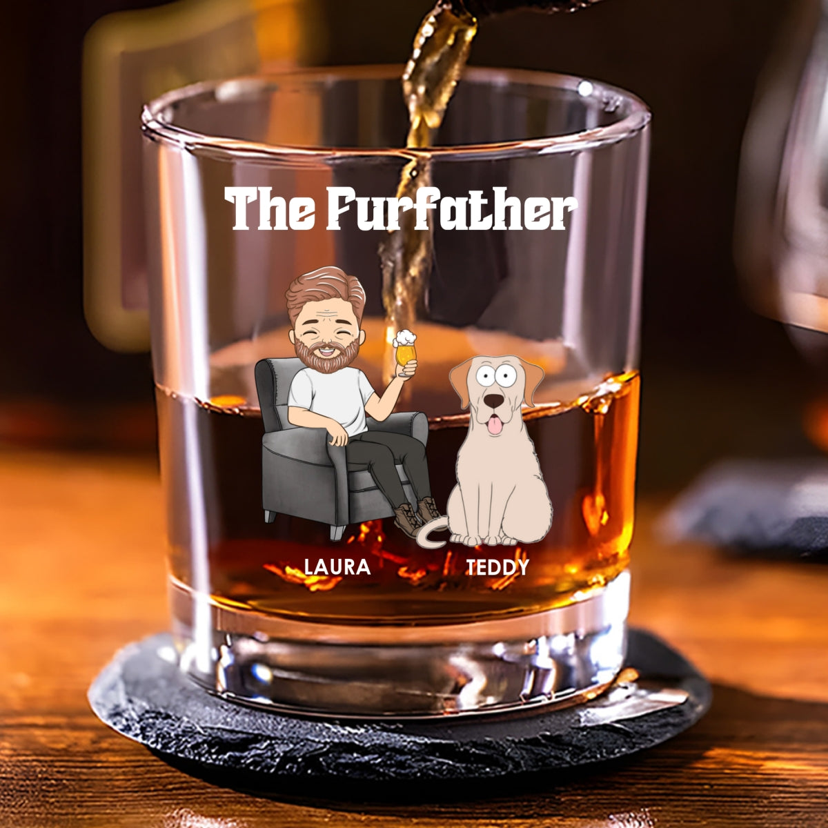 The Petfather - Personalized Whiskey Glass