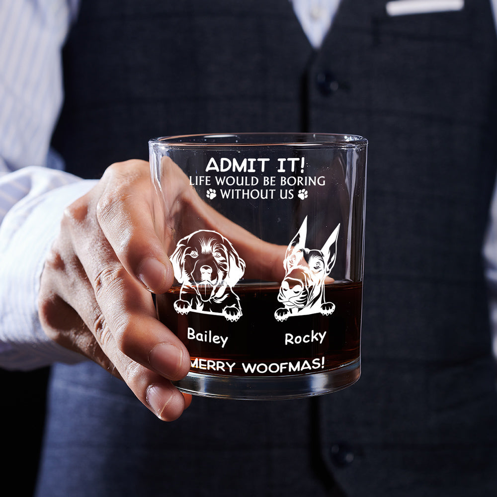 Admit It - Personalized Whiskey Glass