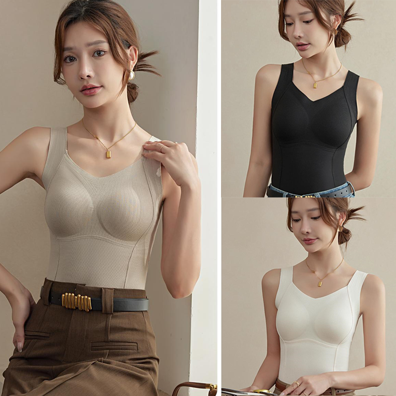 🏆Flash Sale⚡Almost Gone💥Thickened Warm Tank Top with Lined Bra