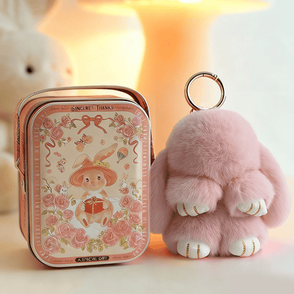 💕Early Bird Special Offer: 60% OFF🐰 Handmade Soft Bunny PomPom Charms
