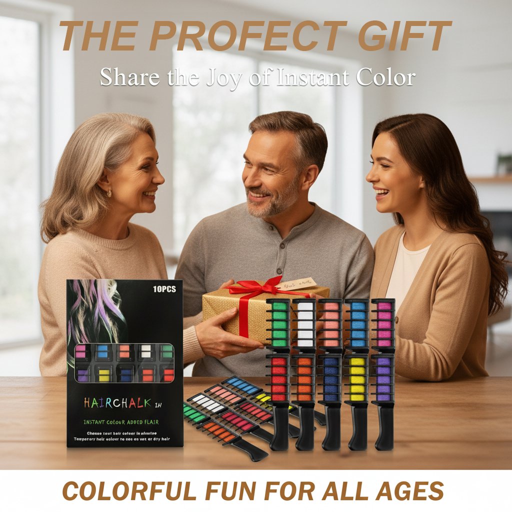 💇‍♀️✨Christmas Sale 50%🔥Festive Fun Hair Chalk Combs