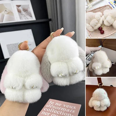 💕Early Bird Special Offer: 60% OFF🐰 Handmade Soft Bunny PomPom Charms