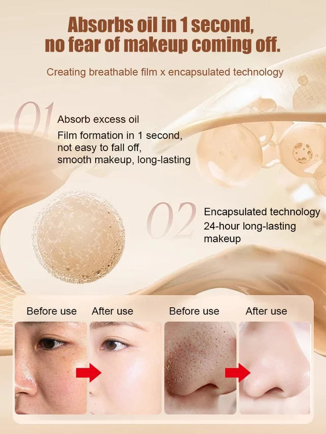 🔥 Hot SALE 49% OFF🔥Lightweight Waterproof Long-Lasting Natural Finish Foundation