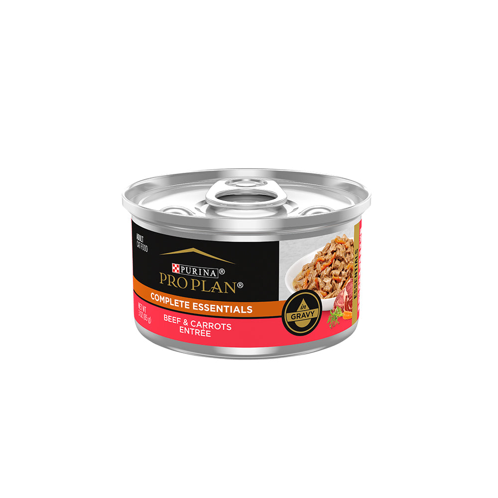 PRO PLAN Beef Entrée With Carrots In Gravy Wet Cat Food 85g
