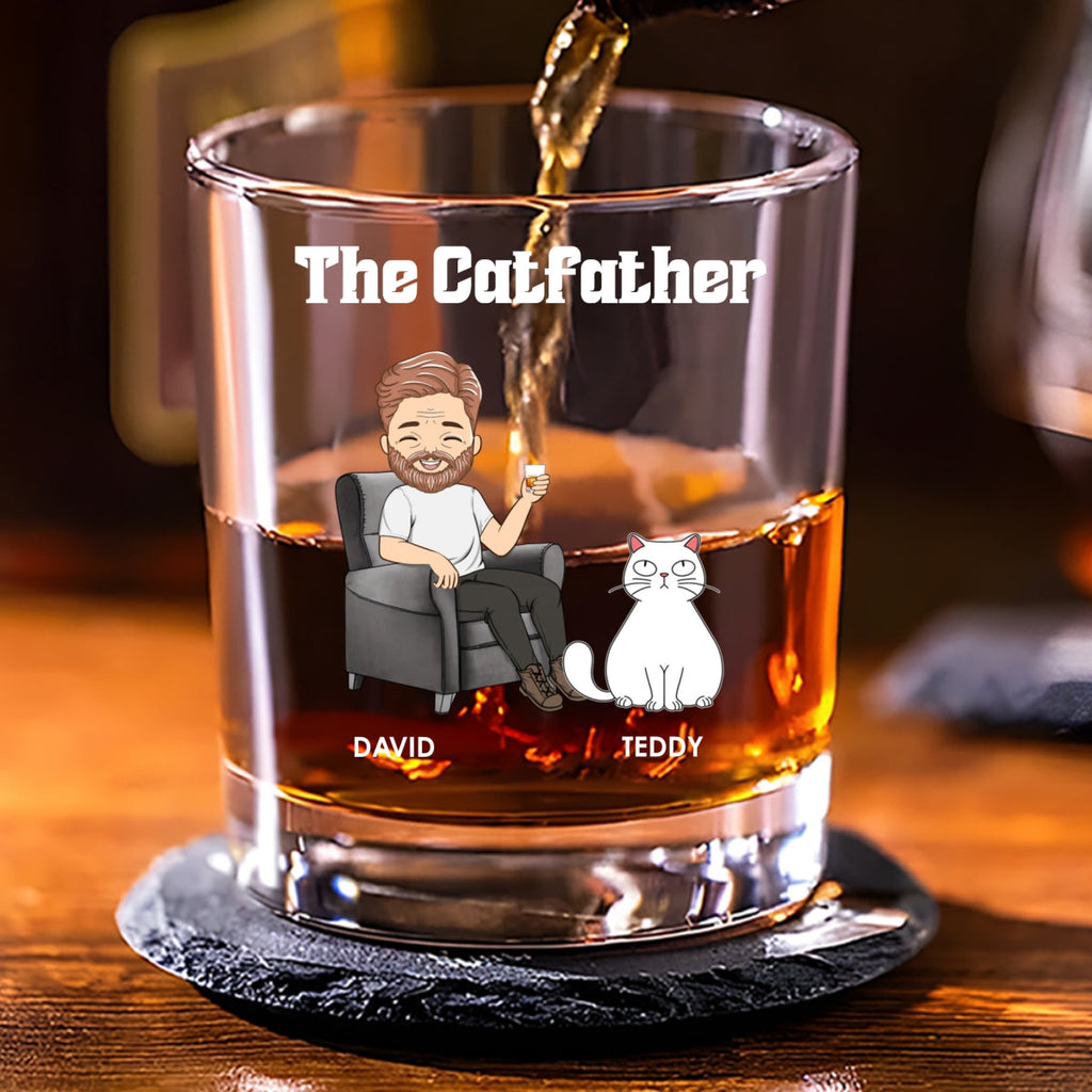 The Catfather - Personalized Whiskey Glass