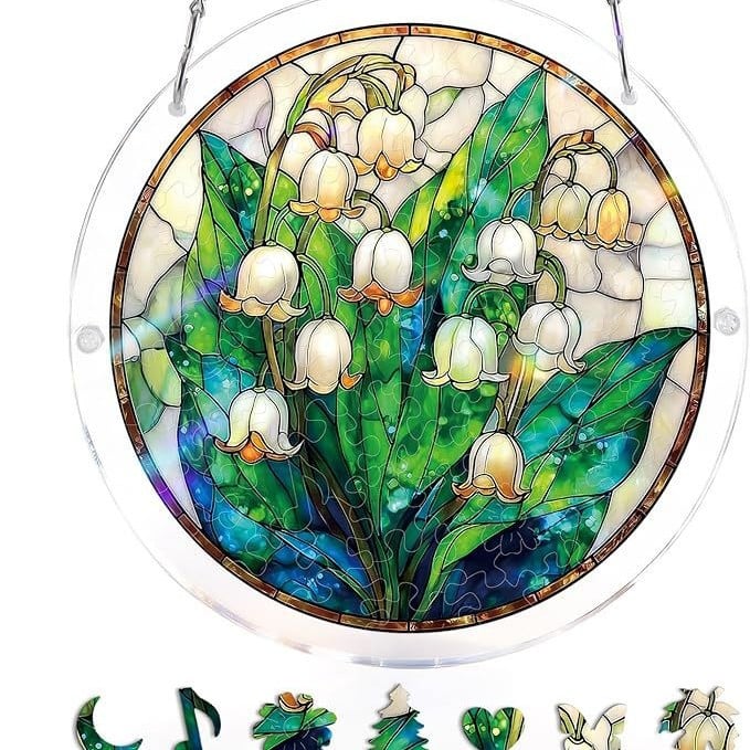 🔥LAST DAY 70% OFF 🧩Acrylic 80 Pcs Puzzle✨Suncatcher Hanging Ornament
