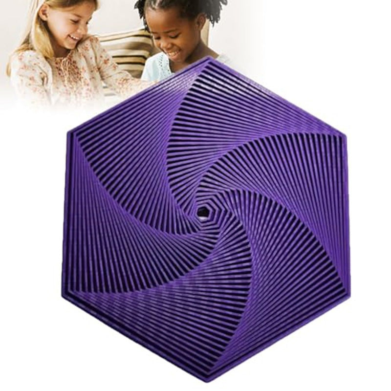 🔥3D Printed Hexagonal Magic Spiral Tower Puzzle Decompression Toy
