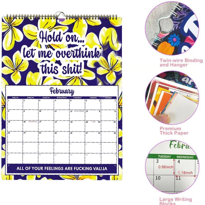 💝New Year Sale 50% Off✨2026 Sweary Mental Health Calendar