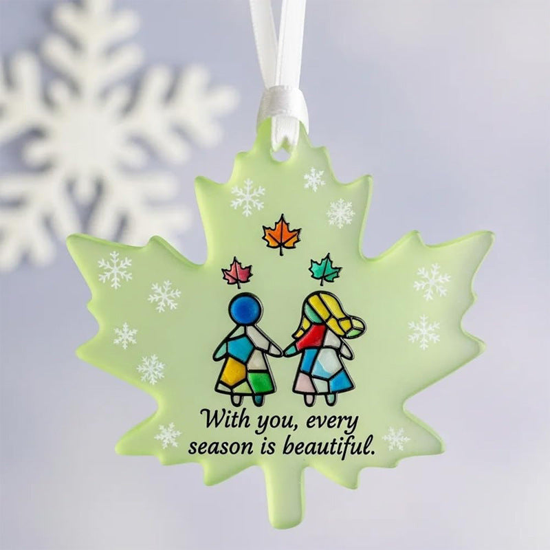 🔥Last Day: BUY 2 GET 1 FREE 💝Christmas Friendship Sea Glass Decoration✨Shaped by Nature & Crafted by Hand!