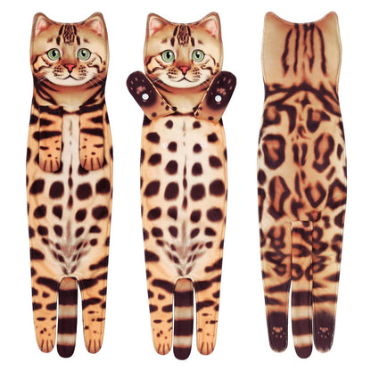🎁 Christmas Sale 50% OFF🎅 Funny Cat Hand Towels🐱
