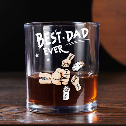 Best Dad - Personalized Whiskey Glass