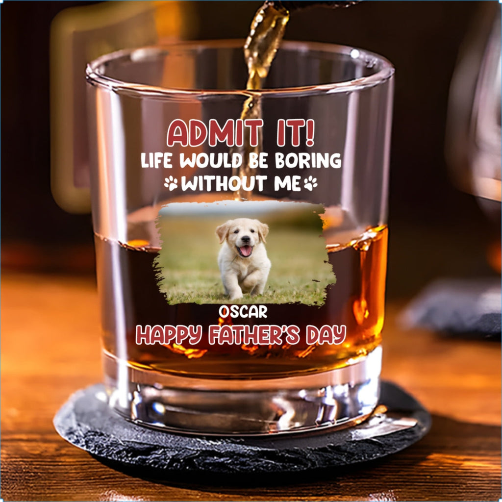Admit Photo - Personalized Whiskey Glass