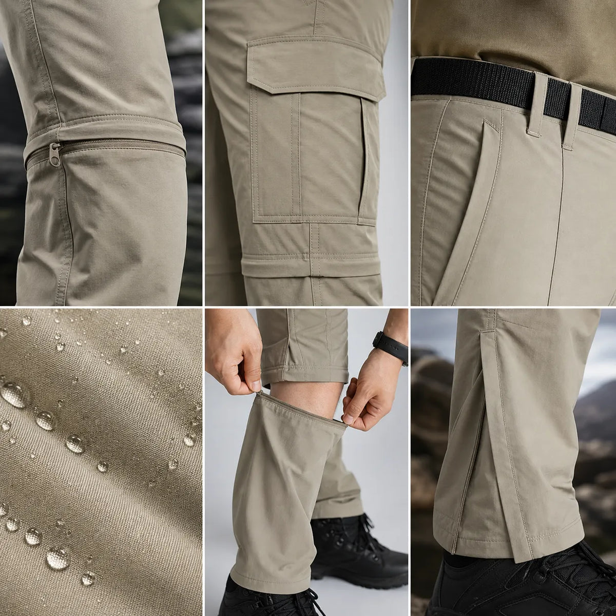 ⏰ ⚡10 Pack for $28⚡Men's Convertible Hiking Pants