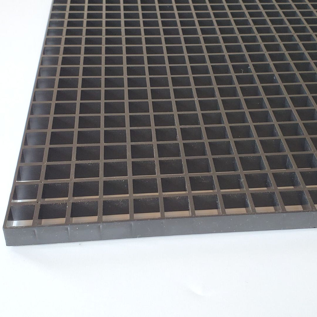 NF Plastic eggcrate filter grilles White/Black (120 x 60cm)