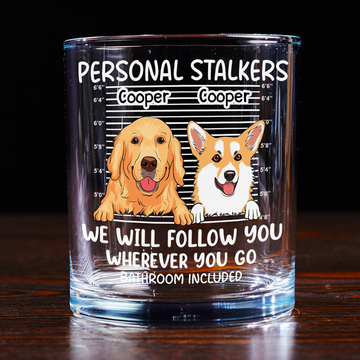Personal Stalker - Personalized Whiskey Glass
