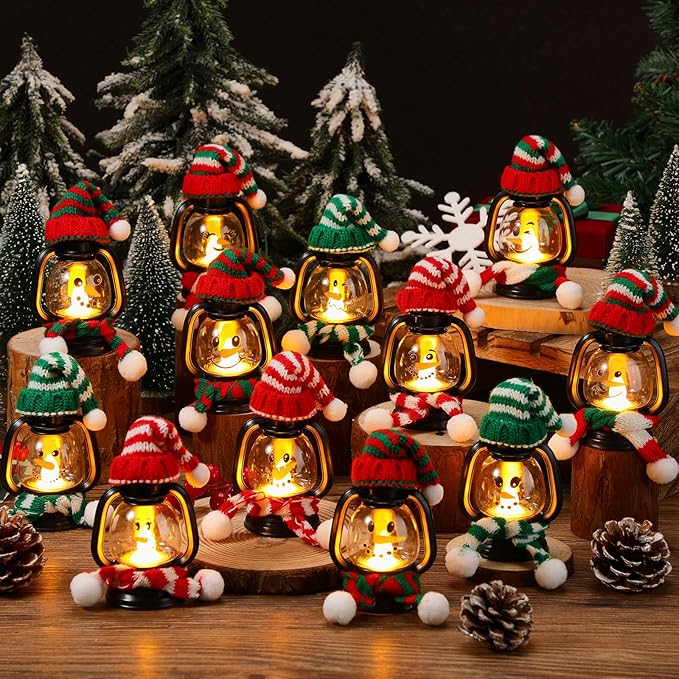 🎄Christmas Sale 50% OFF🎅🏻 -⛄ Snowman Lantern with Hats and Scarves