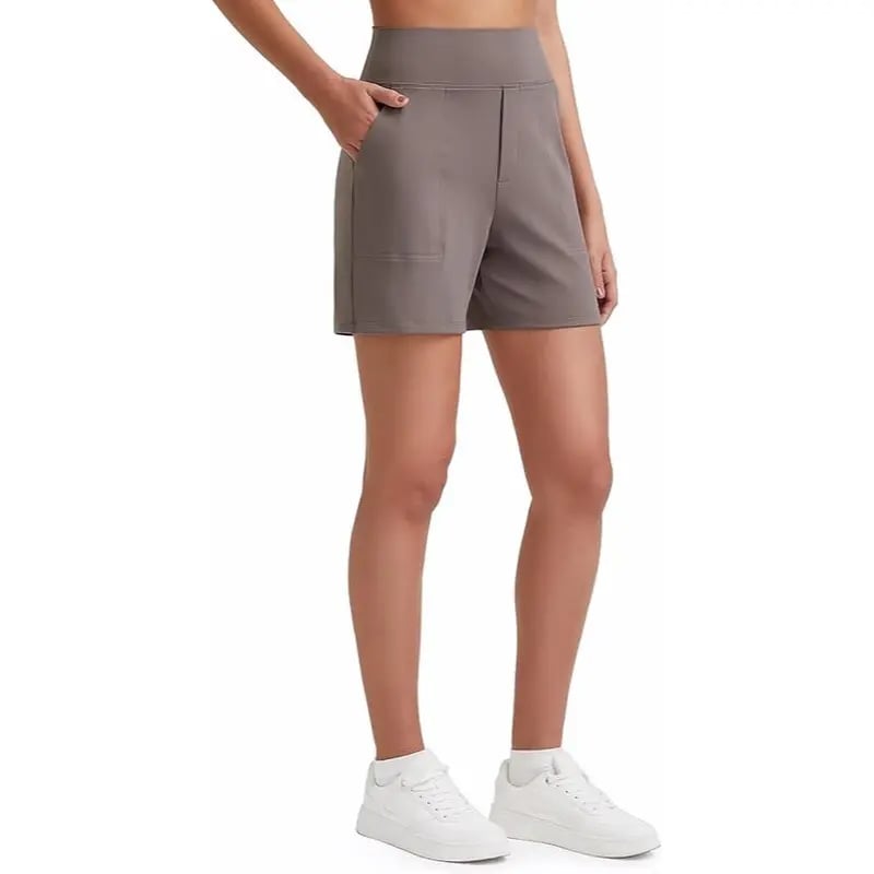 ⏳HOT SALE 70% OFF🔥 Women's High-Waist Bermuda Shorts with Pockets 🎯 | Running Yoga Casual Activewear 😎 | Buy 2 FREE Shipping – UK Stock! 🇬🇧
