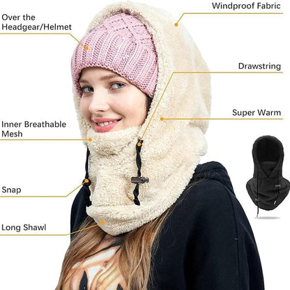 ❄️Winter Sale 50% Off🔥Winter Outdoor Sherpa Hooded Sports Windproof Mask🎁The Best Christmas Gift🎄