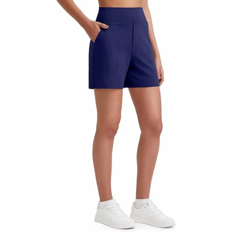 ⏳HOT SALE 70% OFF🔥 Women's High-Waist Bermuda Shorts with Pockets 🎯 | Running Yoga Casual Activewear 😎 | Buy 2 FREE Shipping – UK Stock! 🇬🇧