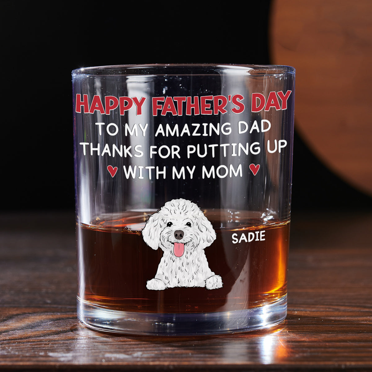 Putting Up With Version 3 - Personalized Whiskey Glass