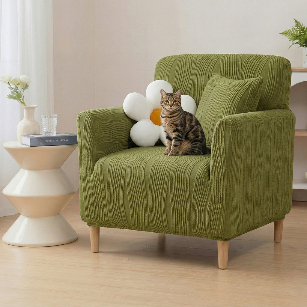Jacquard Stretch Full-Cover Anti-scratch Armchair Cover