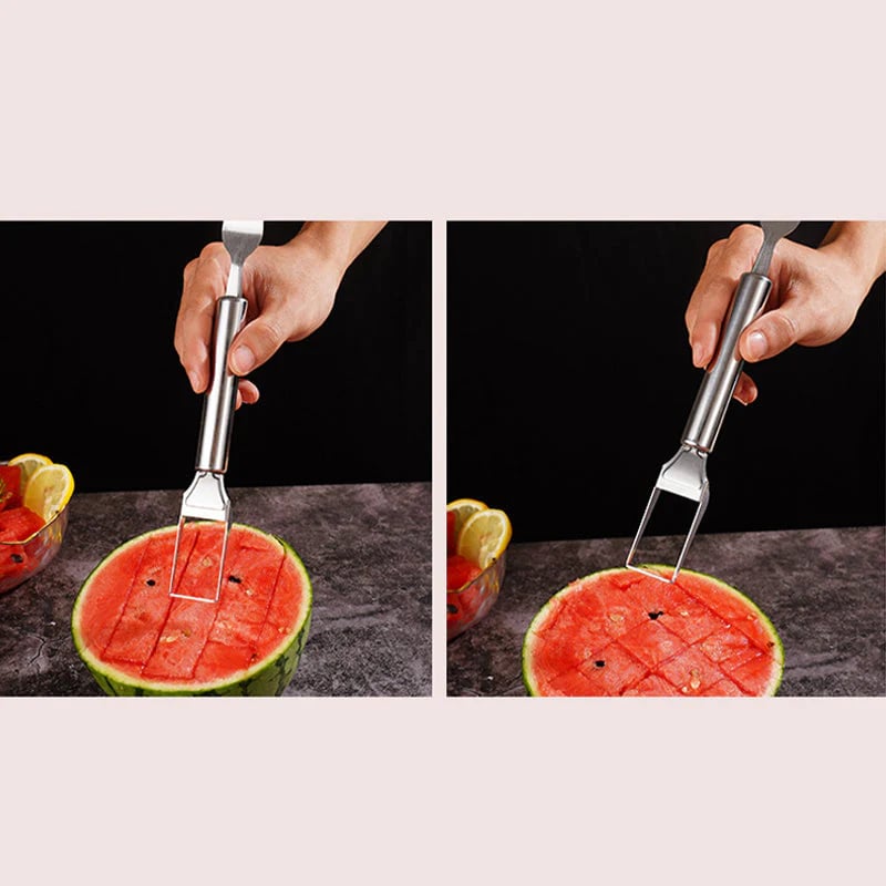 🍉 Effortless Fruit Prep-50% OFF-✨2-in-1 Fruit Cutter & Fork – For Quick and Easy Fruit Serving!🍓
