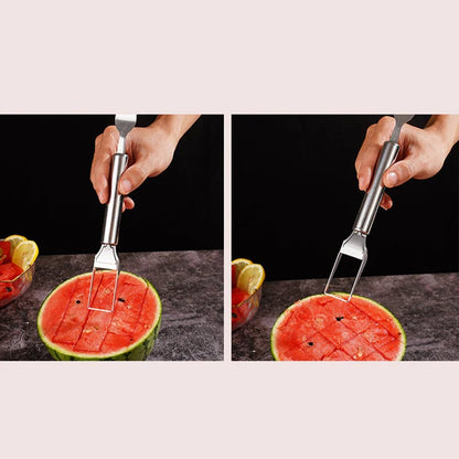 🍉 Effortless Fruit Prep-50% OFF-✨2-in-1 Fruit Cutter & Fork – For Quick and Easy Fruit Serving!🍓