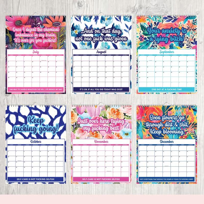 💝New Year Sale 50% Off✨2026 Sweary Mental Health Calendar