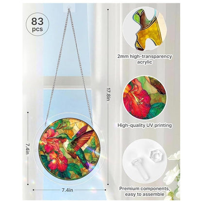 🔥LAST DAY 70% OFF 🧩Acrylic 80 Pcs Puzzle✨Suncatcher Hanging Ornament