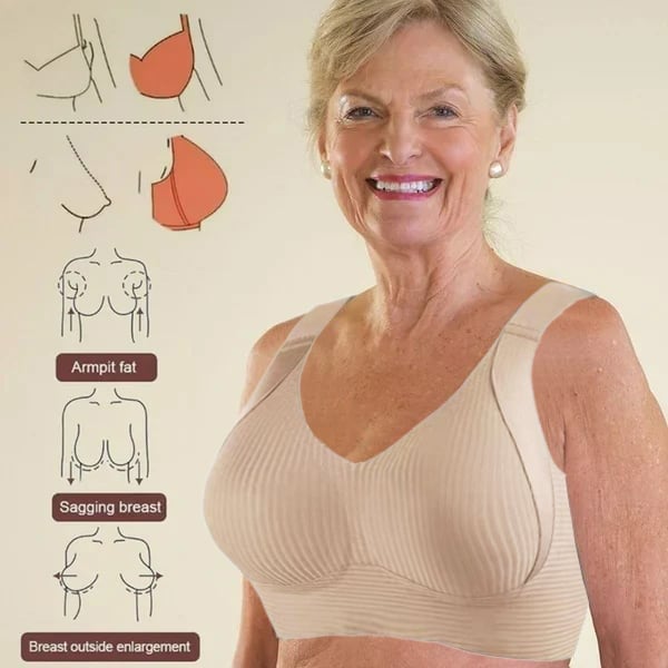 🎁Last Day Buy 1 Get 3 Packs(Each only ￡4.33)🔥Super firming bra | Wire-free push-up bra👍No more sagging breasts