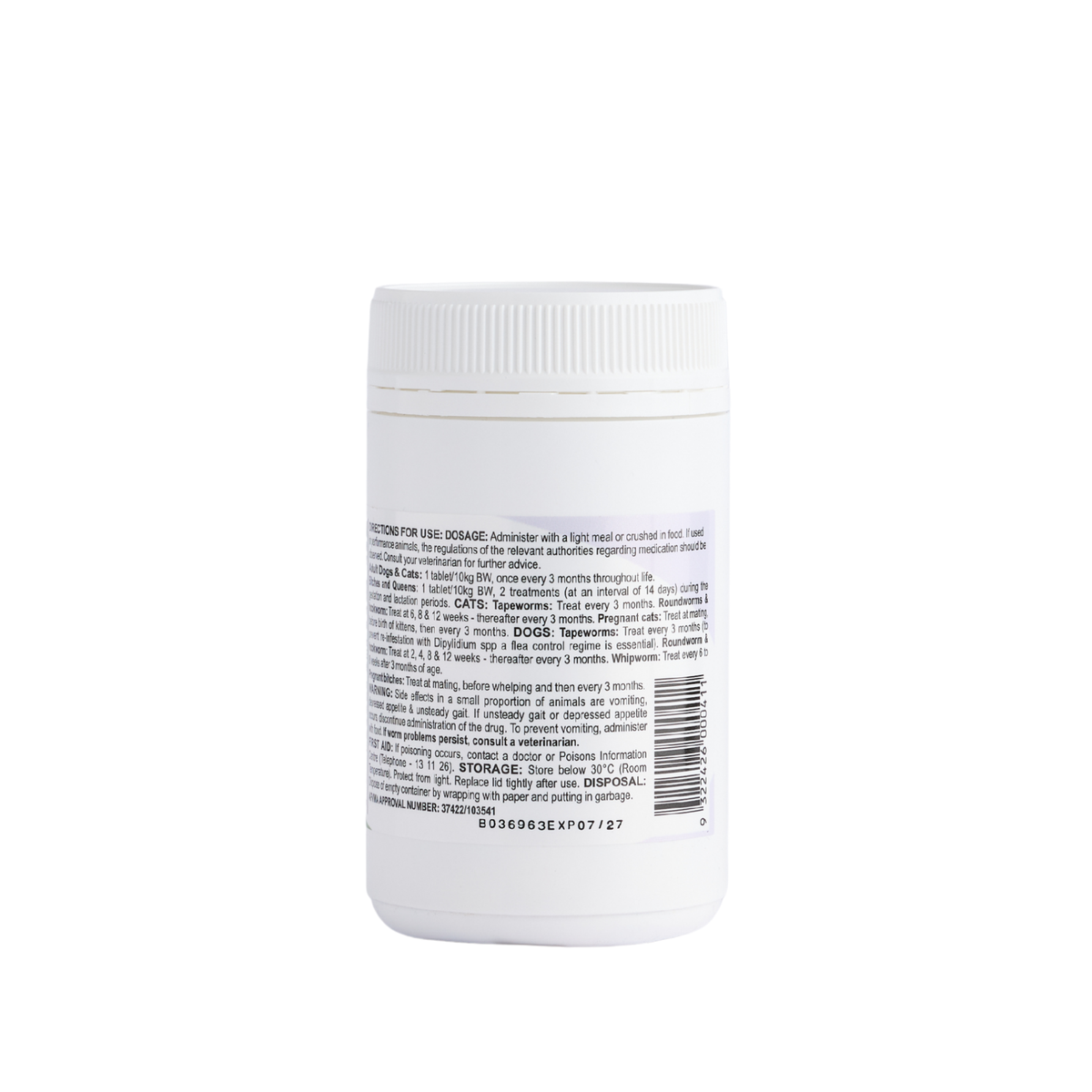 Fido's Closasole Tablets Broad spectrum Wormer for Dogs & Cats