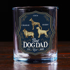 Dog Dad Est - Personalized Engraved Whiskey Glass