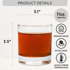 Pawsitively Lucky To Bark - Personalized Whiskey Glass