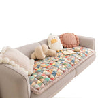 Garden Chic Cotton One-Piece Pet Friendly Protective Couch Cover