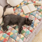 Garden Chic Cotton One-Piece Pet Friendly Protective Couch Cover
