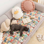 Garden Chic Cotton One-Piece Pet Friendly Protective Couch Cover