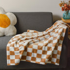 Stylish Chequered Flannel Pet Blanket Dog & Cat Blanket