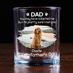 I Own You For Sure Photo Ver - Personalized Whiskey Glass