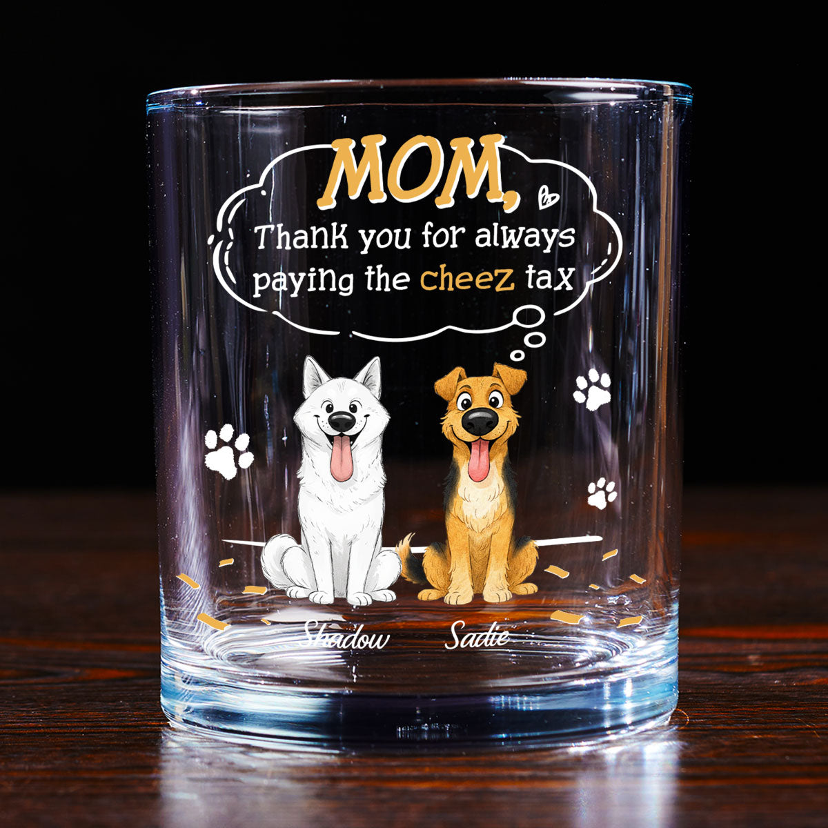 Paying It All - Personalized Whiskey Glass