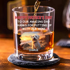 Putting Up With Photo - Personalized Whiskey Glass