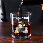 The Catfather - Personalized Whiskey Glass