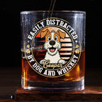 Dogs And Whiskey First - Personalized Whiskey Glass