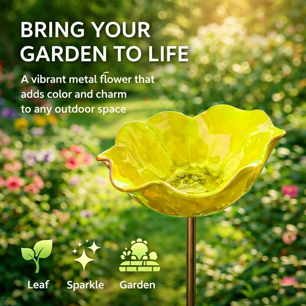 💥2026 Hot Sale 60% OFF💥Handmade Metal Flower Garden Stake
