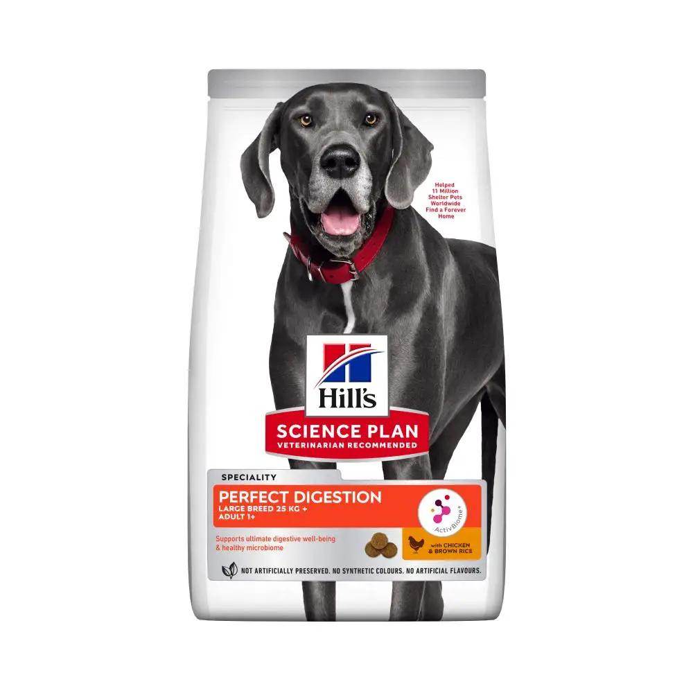 Hill's Science Plan Perfect Digestion Large Breed Chicken & Brown with Rice Dry Dog Food 12kg