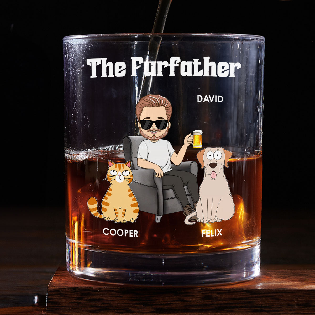 The Petfather - Personalized Whiskey Glass